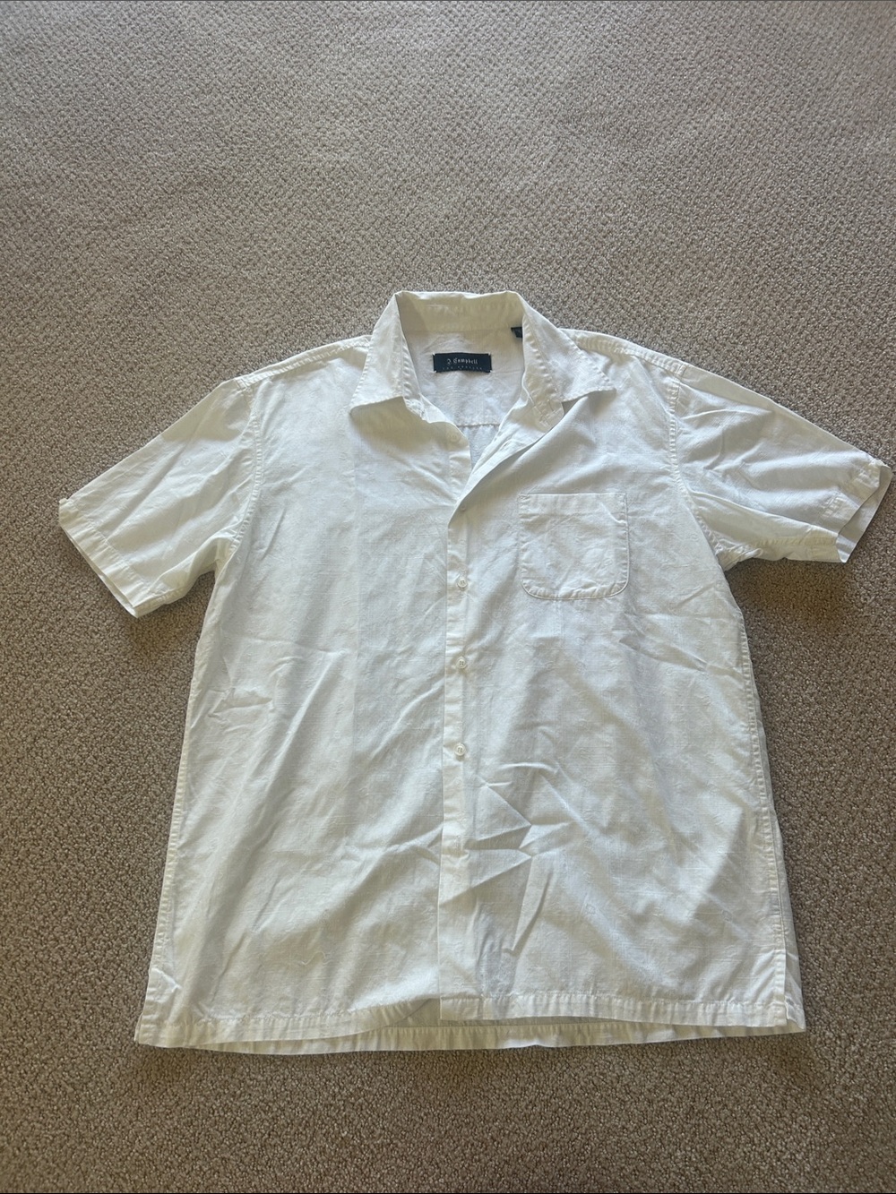 Jeffrey Campbell White Short-Sleeve Button-Up Shirt